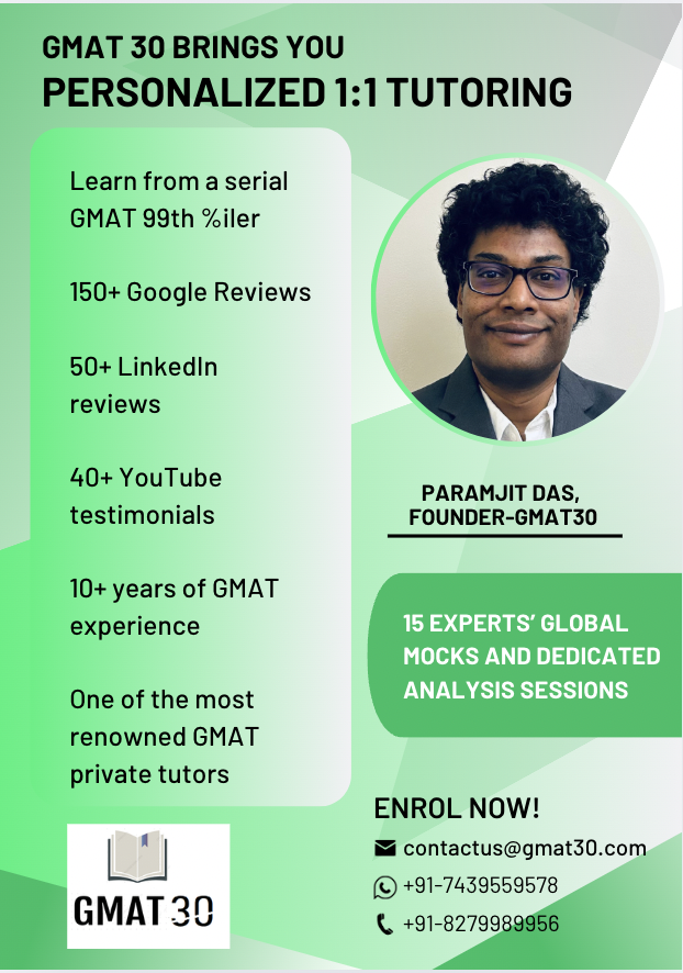 Paramjit Das GMAT30 Private Tutoring