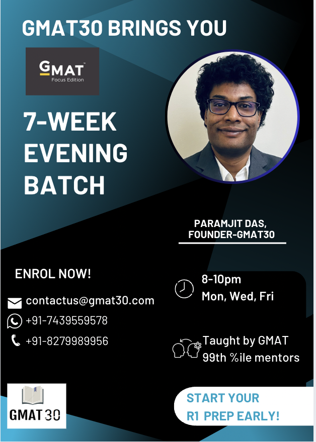 GMAT30 GMAT Focus Immersive Weekday Evening