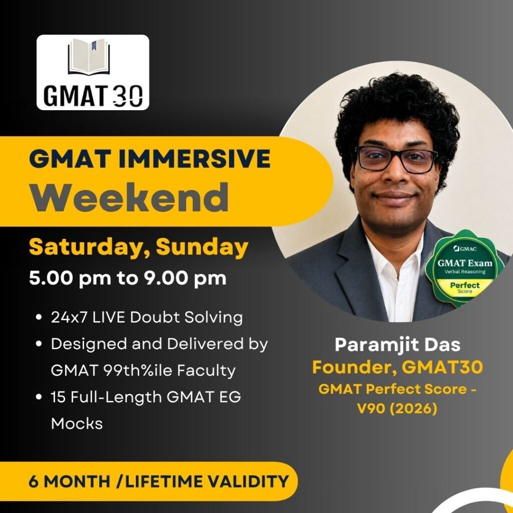 Weekend Final GMAT30